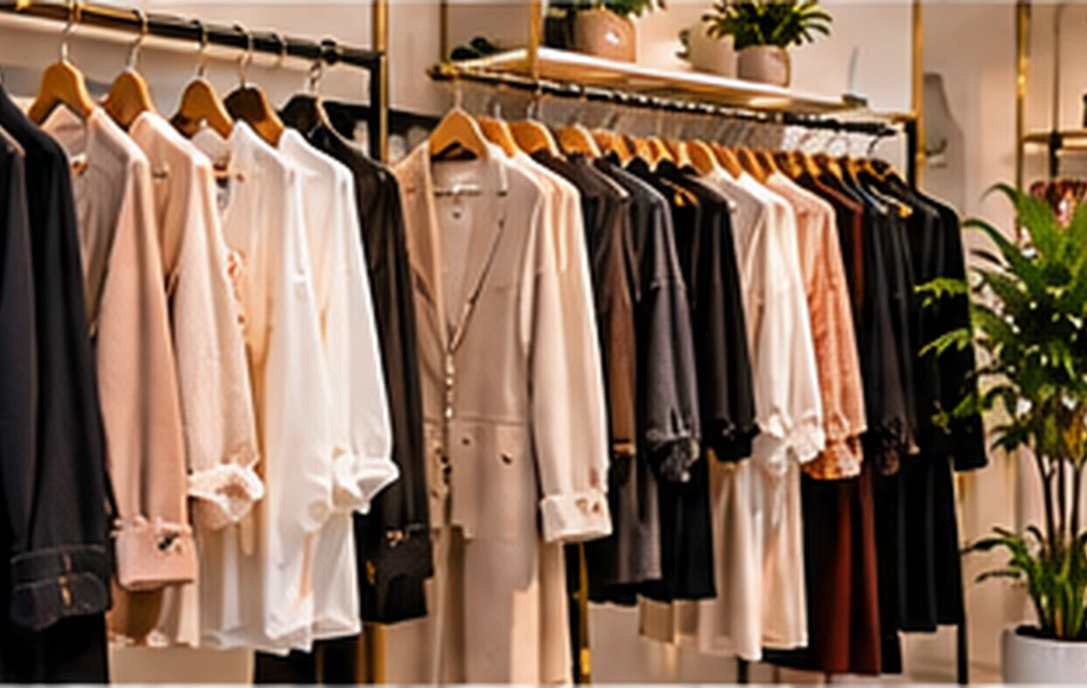 Modern butik günlük giyim koleksiyonu